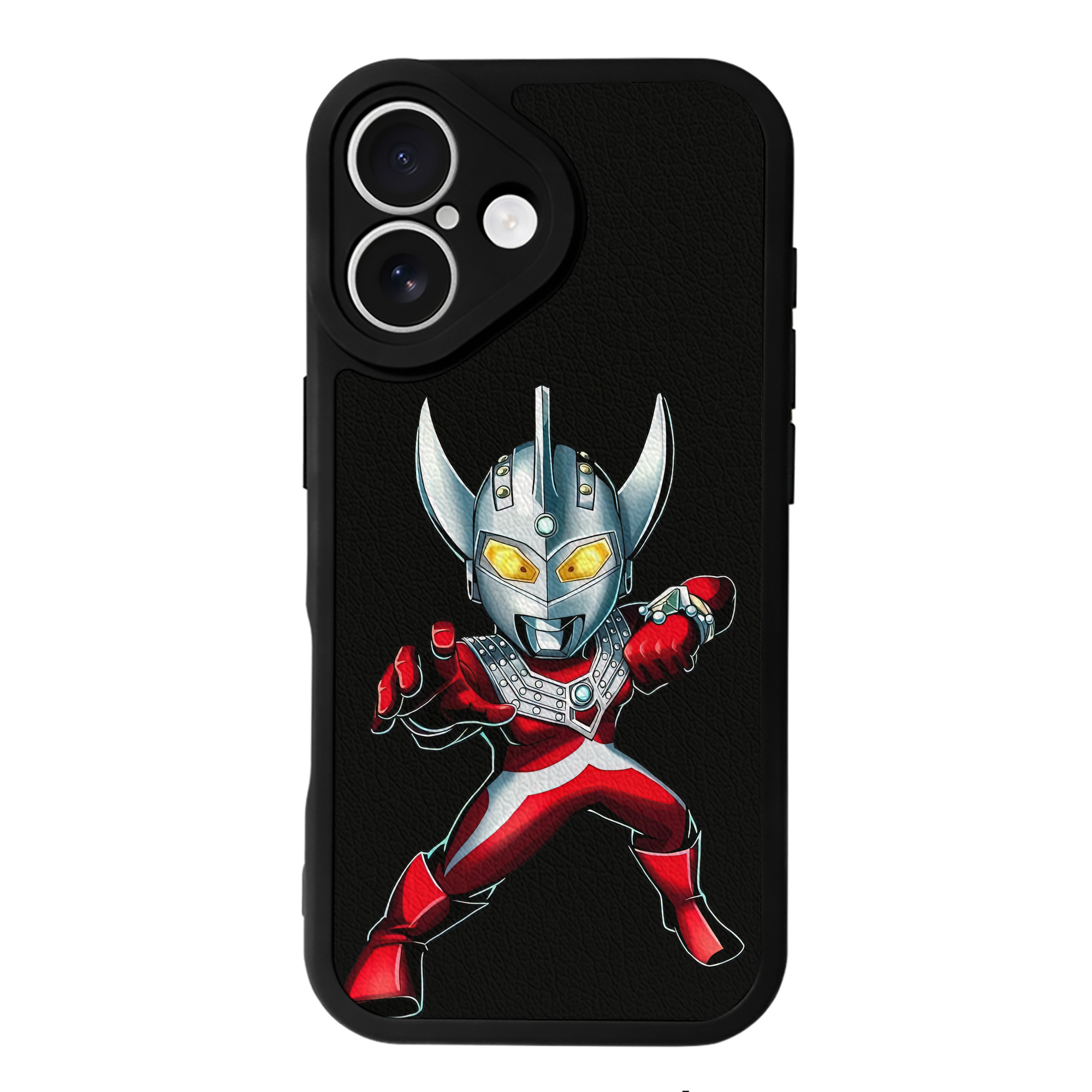 （画像用） ウルトラマン Ultraman 【iPhone 16シリーズ対応】シリコンスマホケース（レザー調） 材質：シリコン